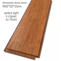 Parquet bambou flottant densifié à clipser ambre light - Cyr