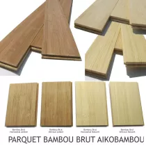 plancher brut pour sdb  aikobambou MASSIF BAMBOU BRUT NON VERNI A COLLER