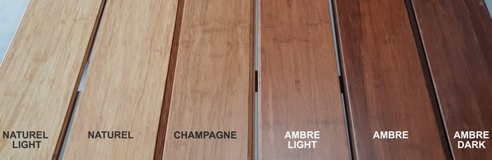 colori des Parquet bambou densifié a clipser 